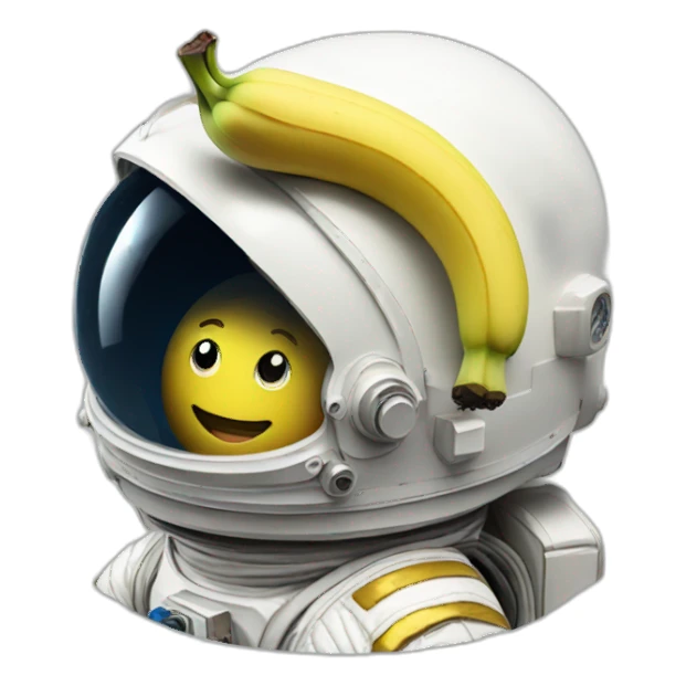 Banana astronaut in space sticker