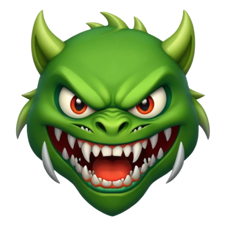 Scary monste sticker