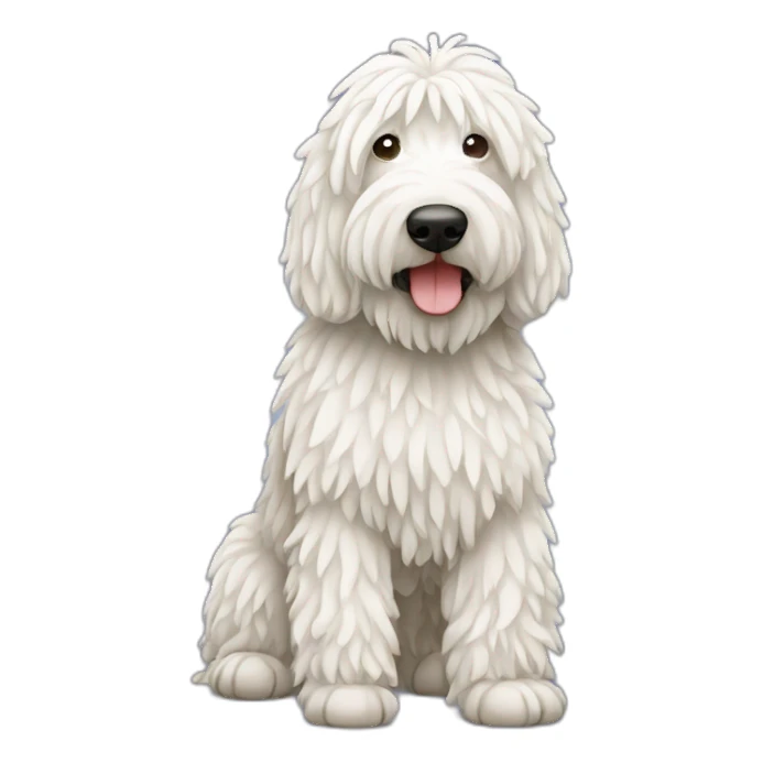 komondor dog sticker