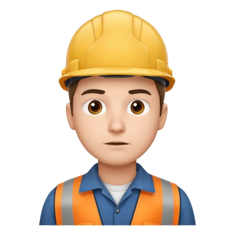 engineer looking up sticker