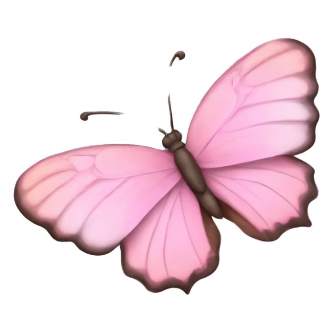 Mariposa rosa pastel  sticker