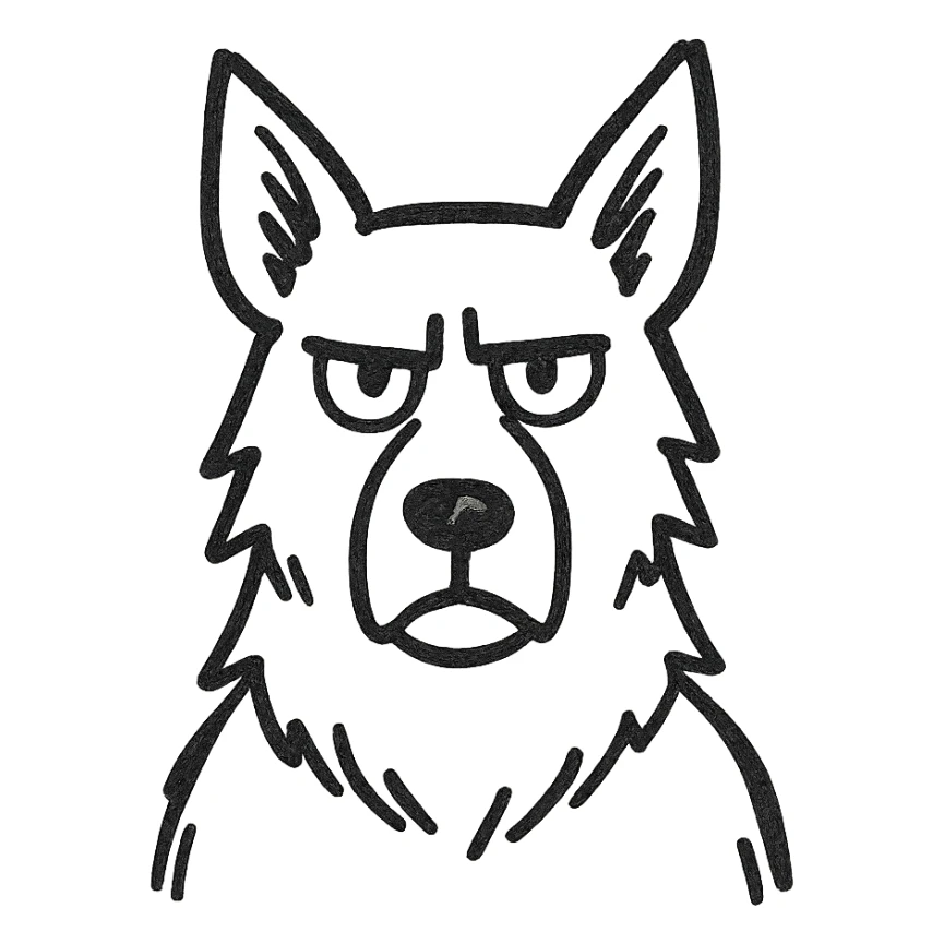 strict sheepdog sticker