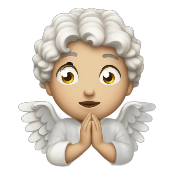 Angel craying sticker
