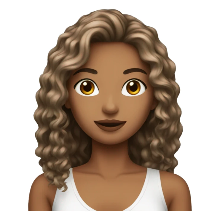 pretty model sticker