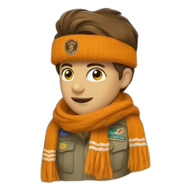 Scout scarf sticker