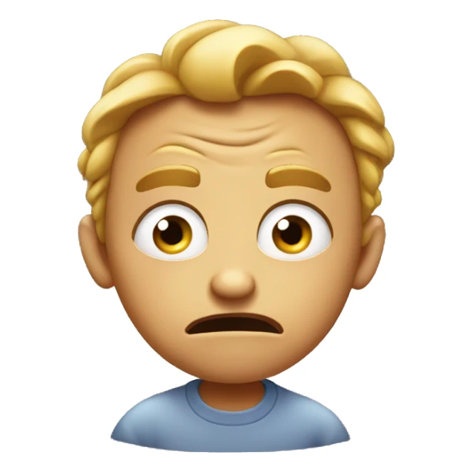 Flabbergasted and scared emoji sticker