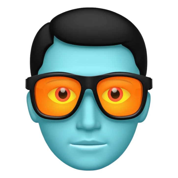 thermal vision glasses sticker