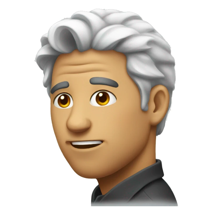 Double face emoji sticker