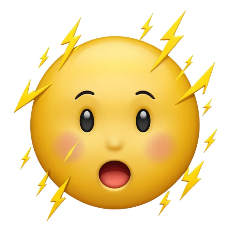 Smiley foudroyé orage sticker