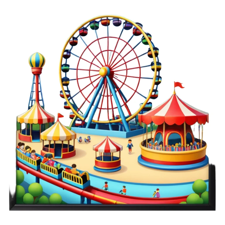 Amusment park sticker