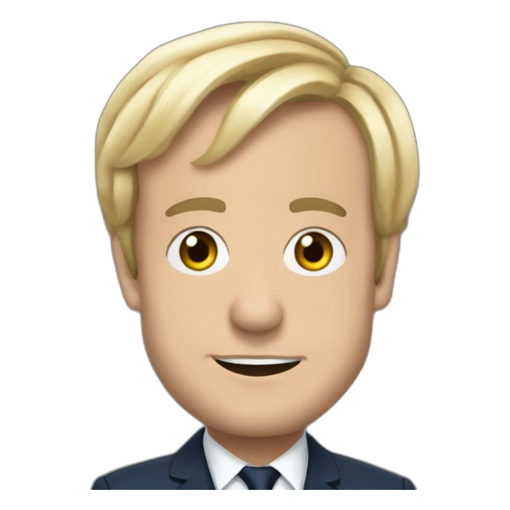 Macron Emmanuel  marine lepen sticker