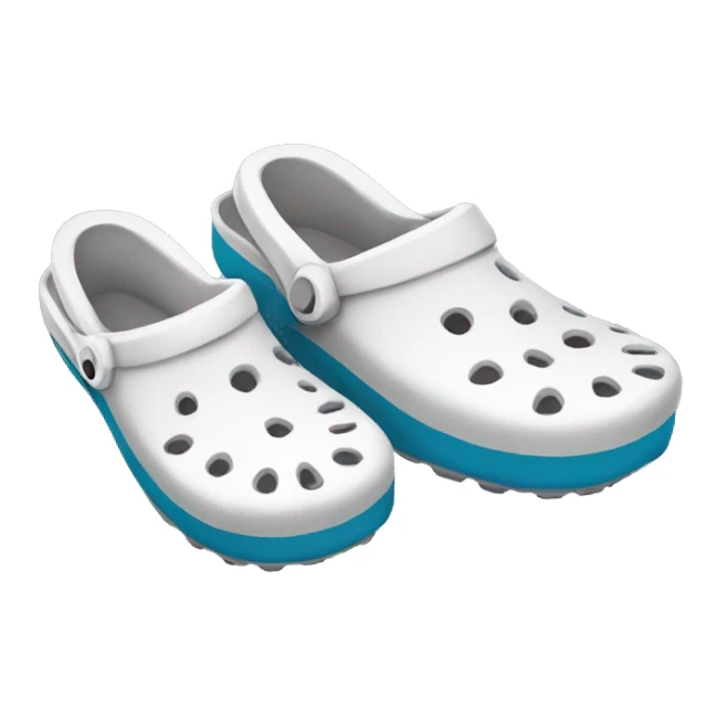 White crocs sticker