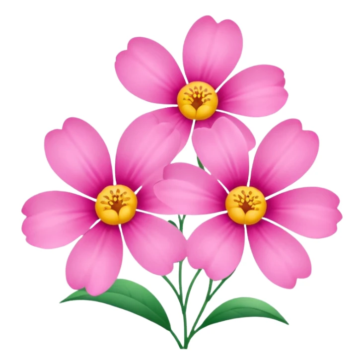 Pink flowers sticker