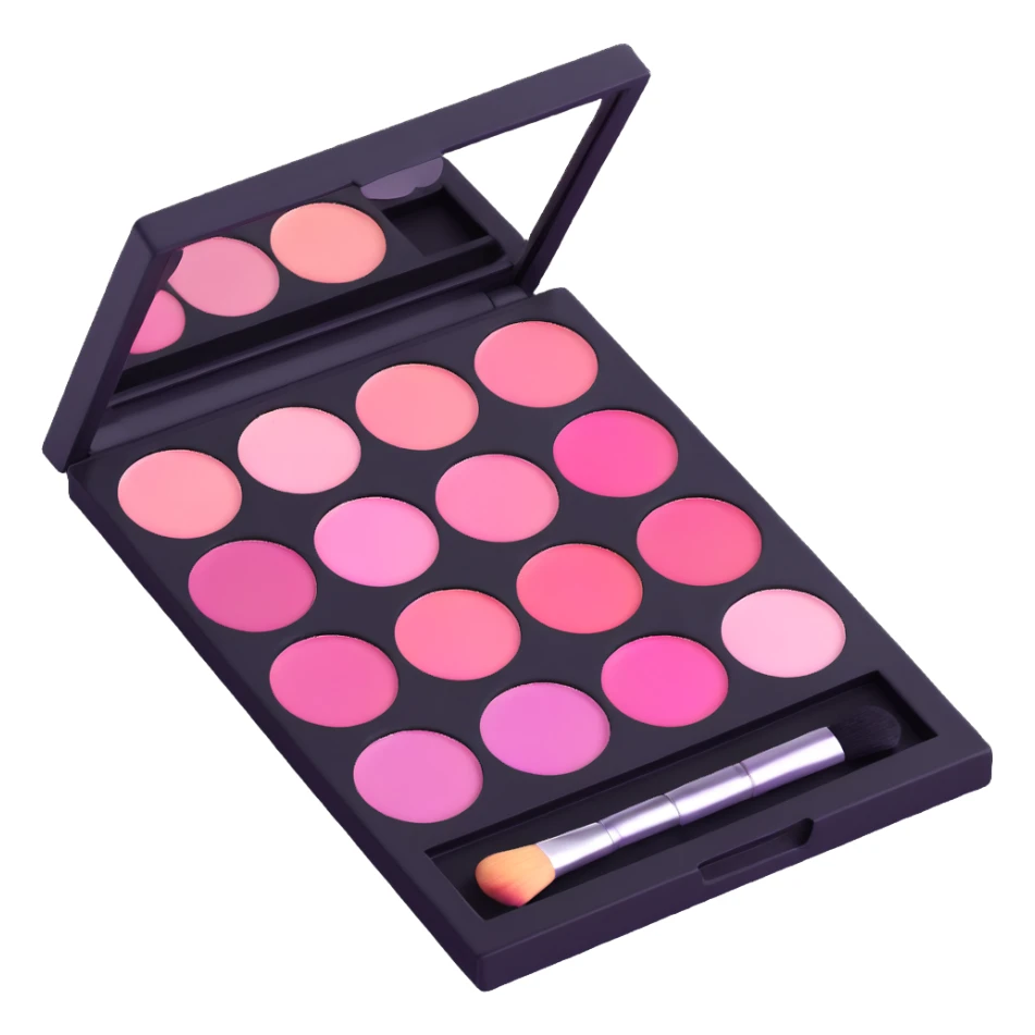 pink makeup palette sticker