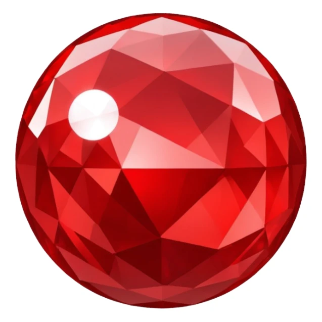 red mirrorball sticker