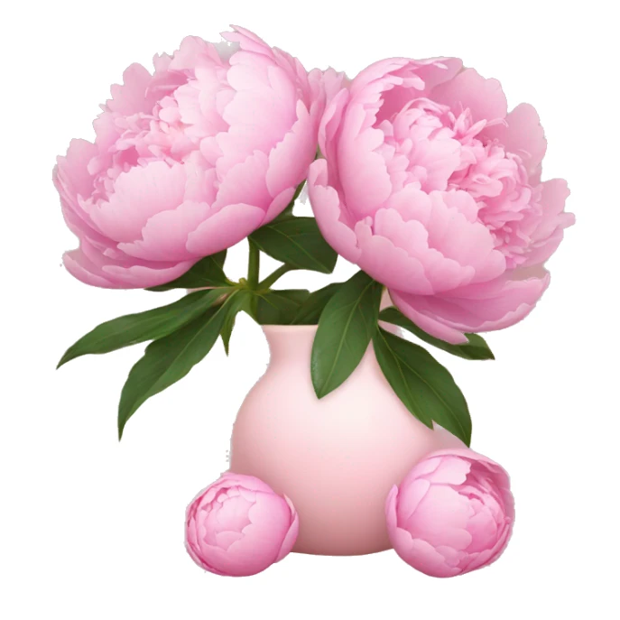 Baby pink peonies  sticker