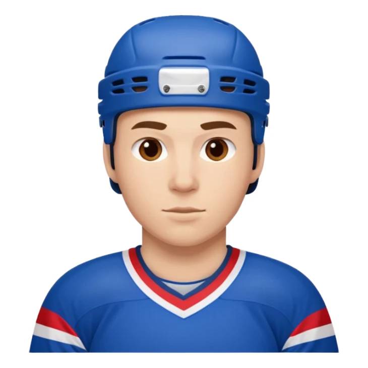 ice hockey player (#00A3E0) and red (#F9423A) sticker