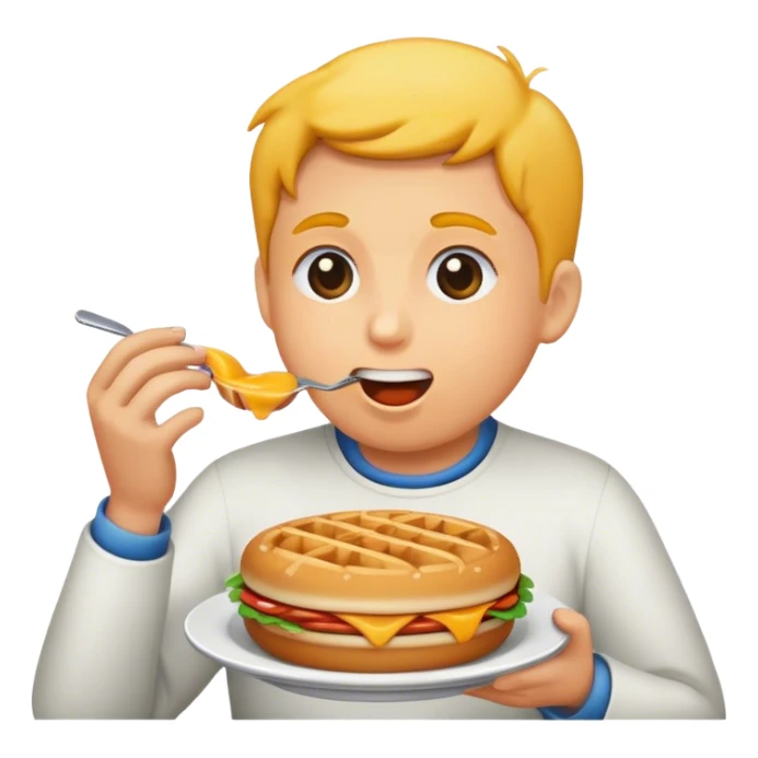 app logo for food consuming sticker
