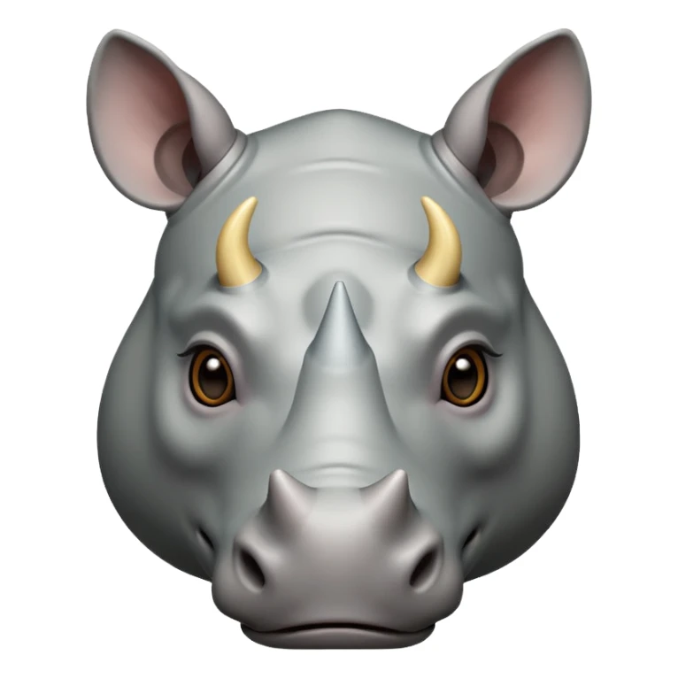 rhino head sticker