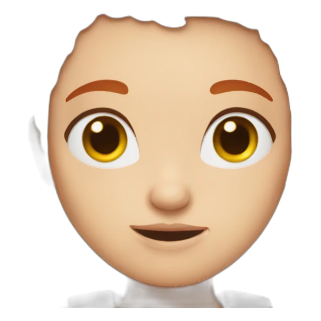 Bad Redhead girl with sticker