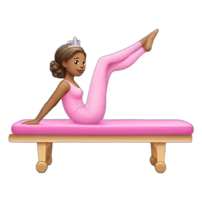 Pink Pilates princess sticker