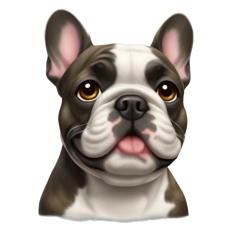 Brindle French bulldog sticker