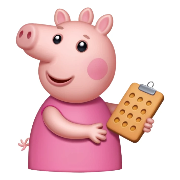 Peppa pig doing the griddy sticker
