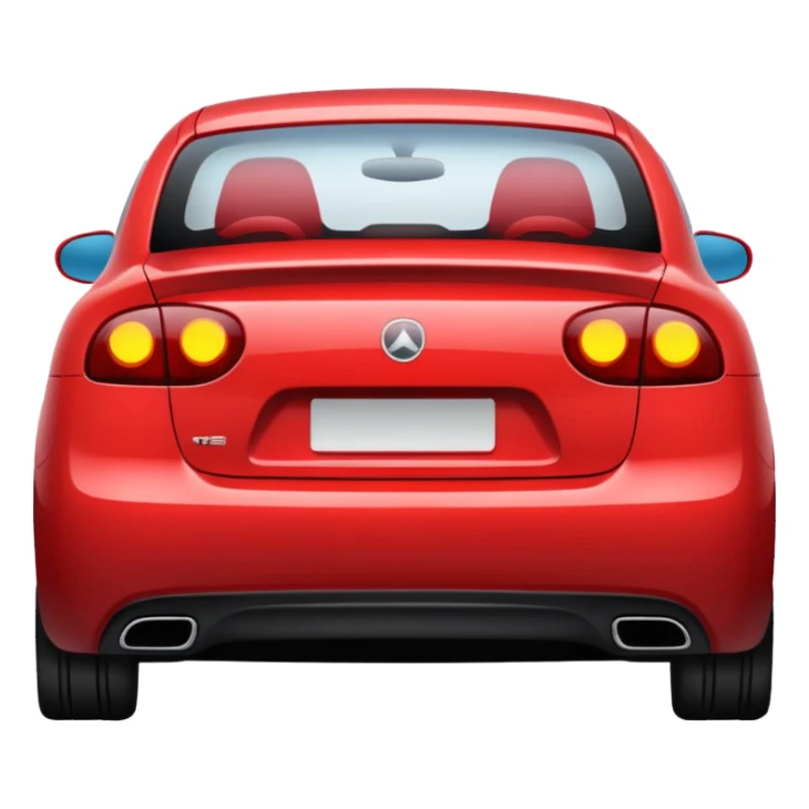 car with taillights glowing sticker