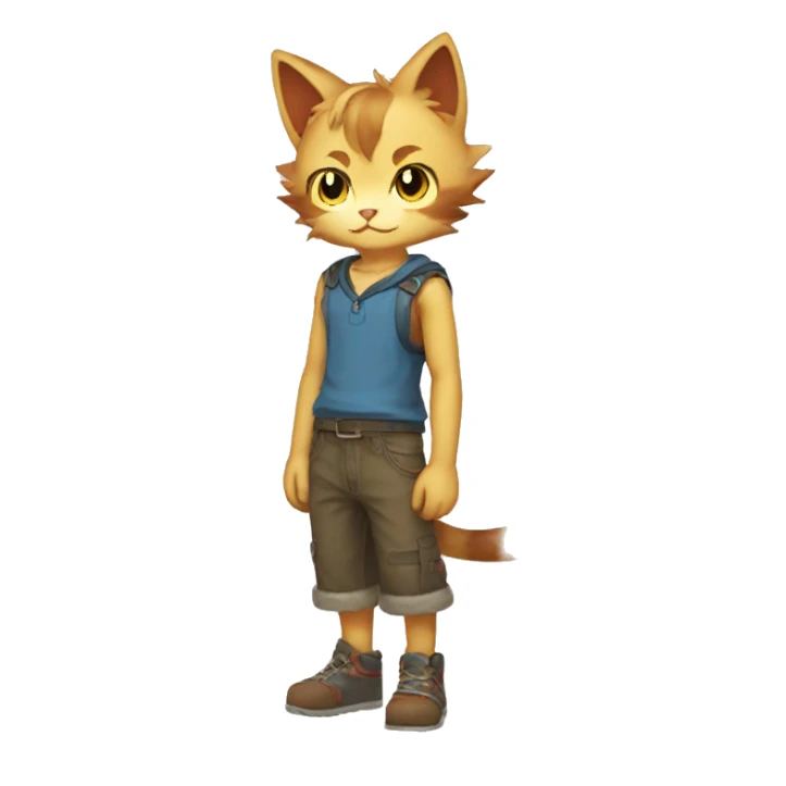 Catboy-Fakémon full body sticker