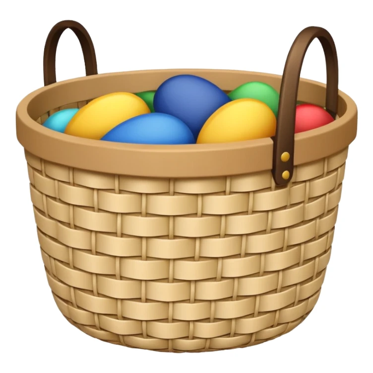 woven storage basket open sticker