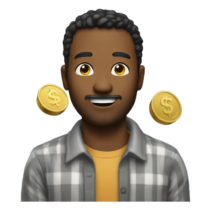 Father giving me a money sticker