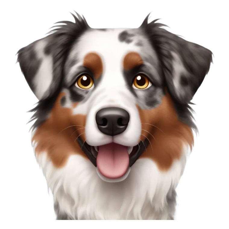 Red merle australian shepherd dog  sticker