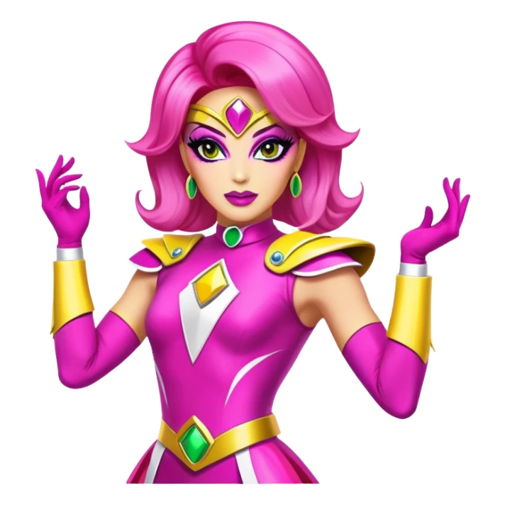 Drag queen power ranger sticker