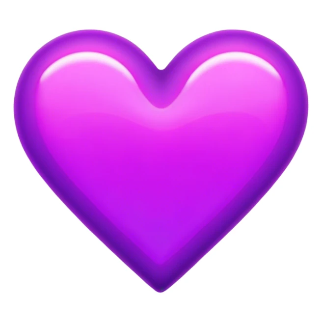 Neon purple heart sticker
