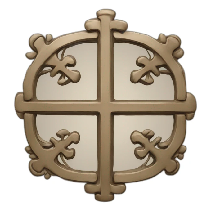 Logo croix du groupe Indochine sticker