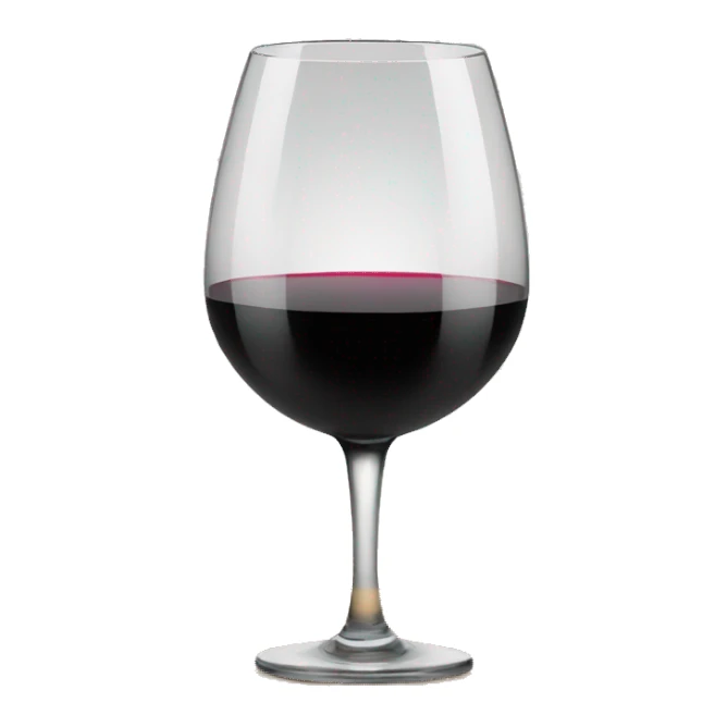 wine glass black sticker
