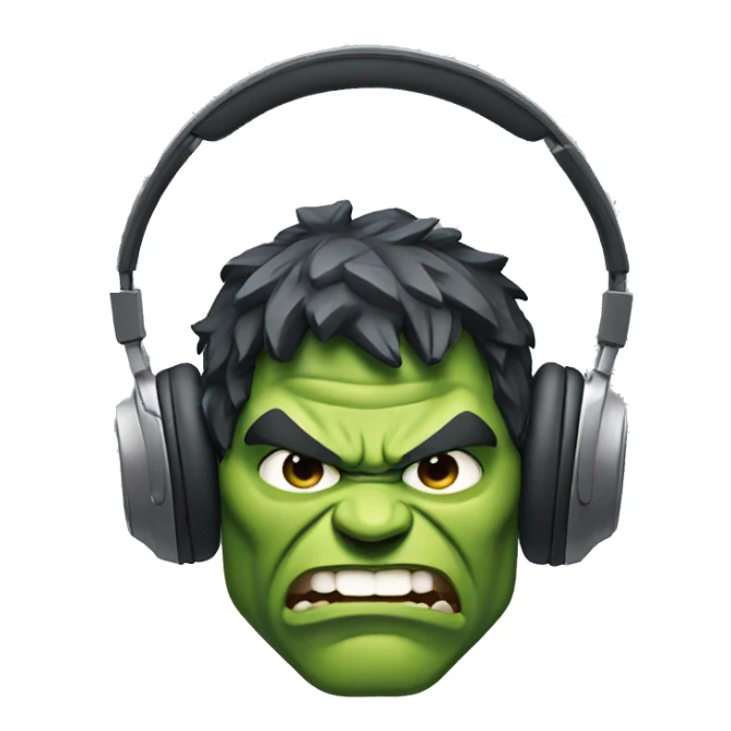 Headphone 🎧  Hulk sticker