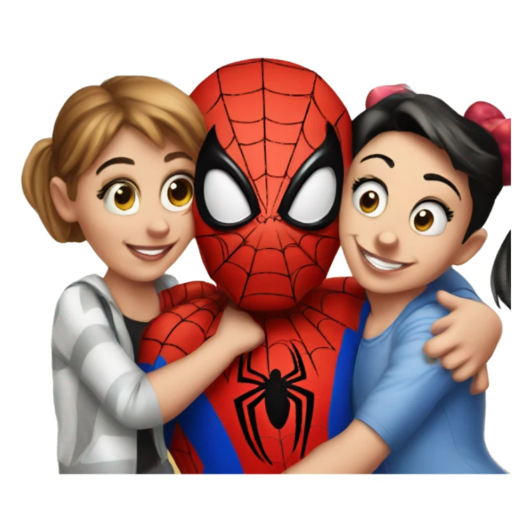 Spiderman with Mickey Mouse and Minnie Mouse sticker