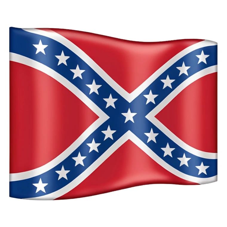 Confederate flag sticker
