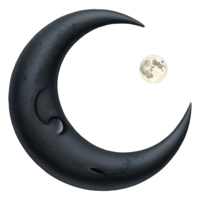 حلال ماه مشکی sticker