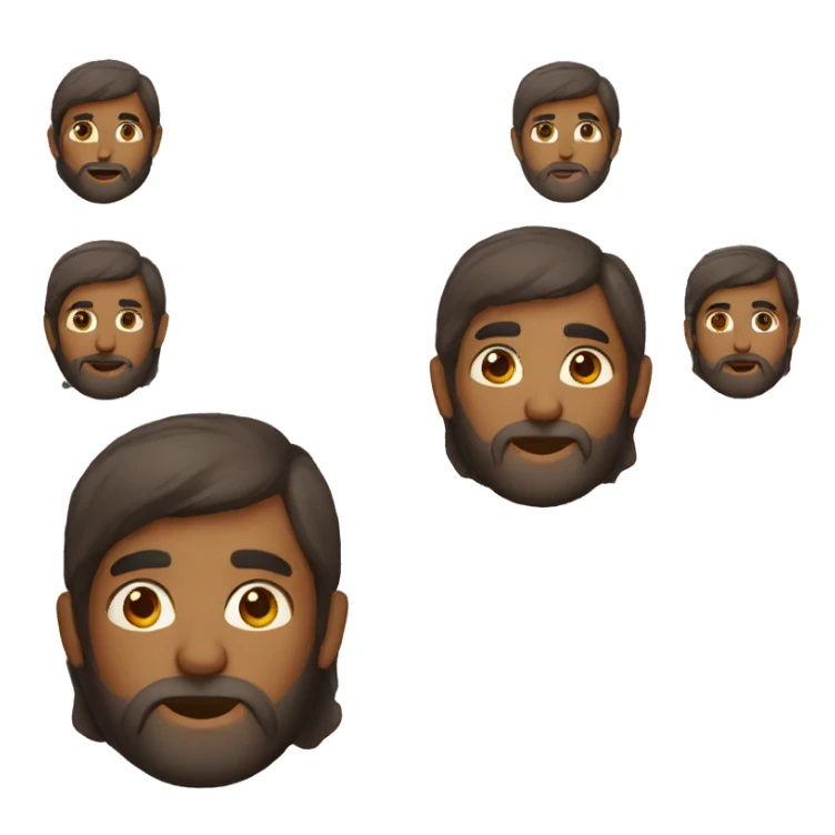Indian guy with light beard sticker