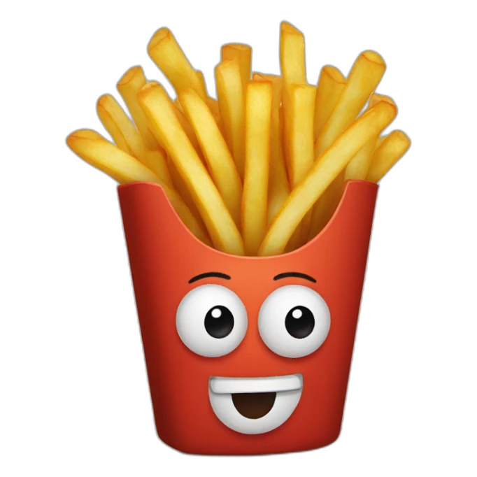 big french fries sticker