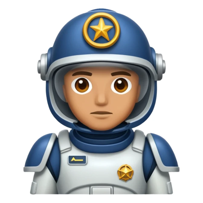 curious spaceship marine trooper sticker