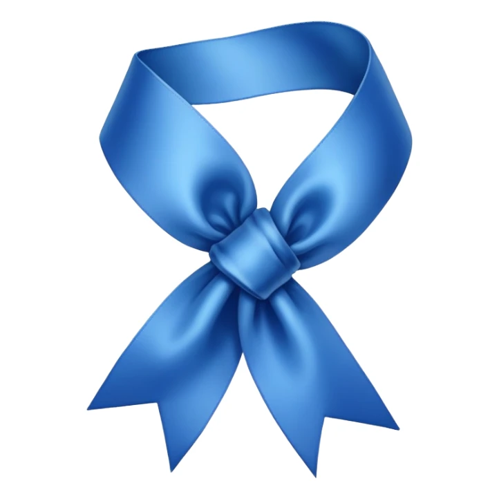 Blue ribbon sticker