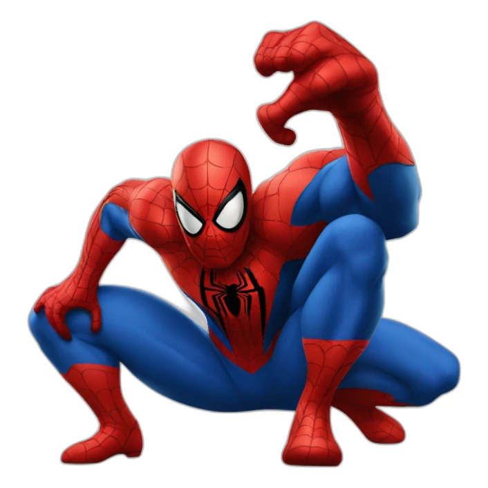 Spider man sur super man sticker