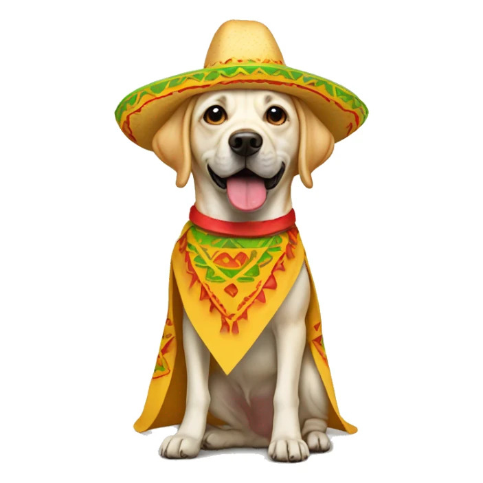 lab dog dressed up as taco sticker
