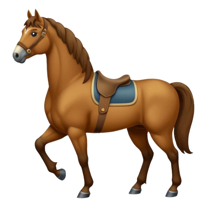 retro horse sticker