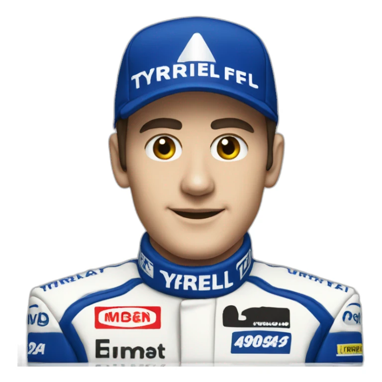1991 tyrrell F1 car sticker