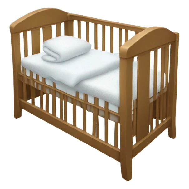 baby white crib sticker
