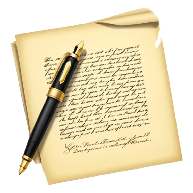 Guarantee contract golden paper signed and sealed sticker